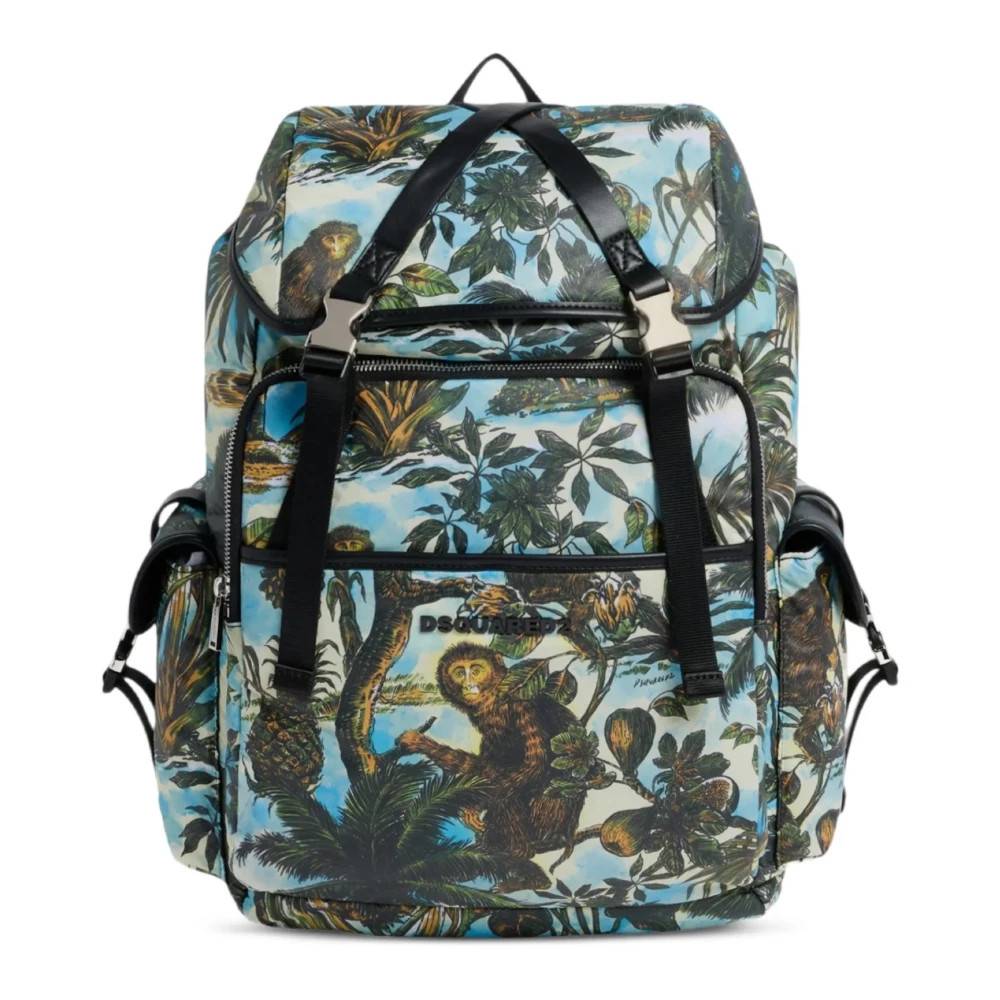 Dsquared2 Monkey Business Rygsæk - Tasker - Herre - Flerfarvet - ONE SIZE - Uld