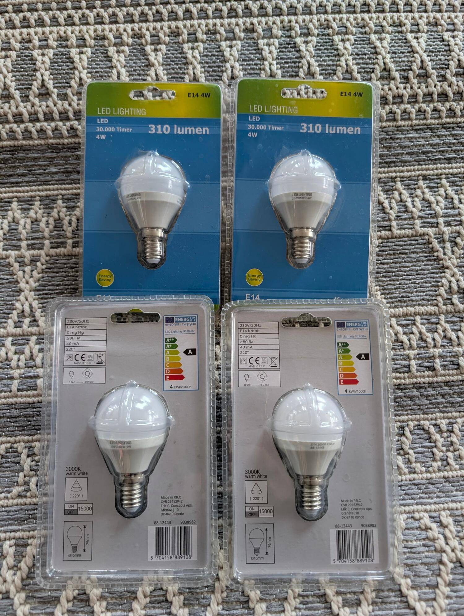Krone LED-pære 4W E14 310 Lumen.