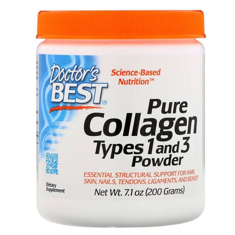 Pure Collagen Typer 1 och 3 pulver, 200 g
