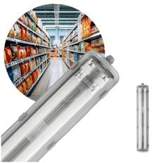 LED Armatur 60cm | Lysrörsarmatur | 2x9W | 1800lm | 4000K | D-Märkt