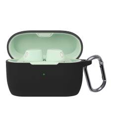 Case for Jabra Elite 4 Active Compatible with Elite 4 Active Equipped with a hook to prevent loss Lightweight Shockproof Shockproof Soft silica gel svart