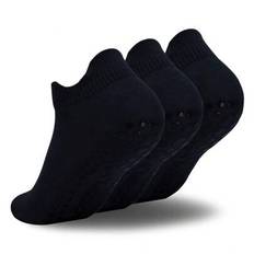 3 Pairs Men Yoga Socks Ankle Non Slip Pilates Socks With Grips - Multicolor - 39-42,43-46,36-39