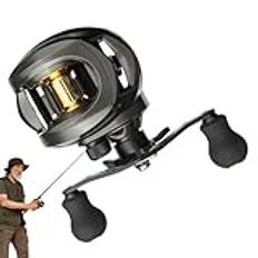 Baitcaster Reel, Fishing Casting Reel, Saltwater Fish Gear, Inshore Offshore Fishing, konstruktion, smidig prestanda, 140 mm för fritidsanvändning 200 g