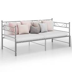 Gecheer utdragbar bäddsoffa ram grå metall 90 x 200 cm utdragbar dagbädd typ 2