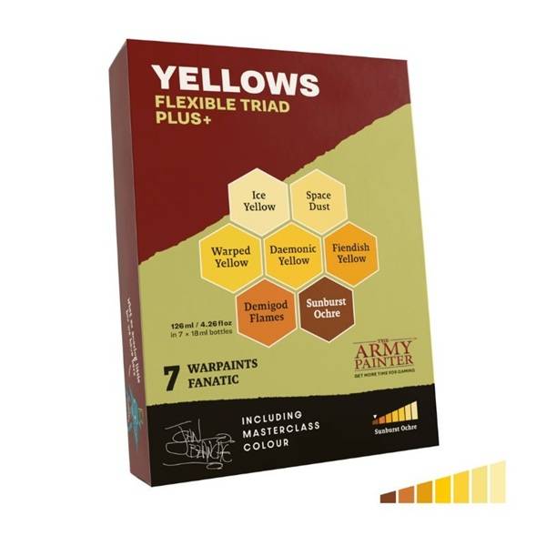 Army Painter - Warpaints Fanatic: Yellows Flexible Triad PLUS+ - WP8090