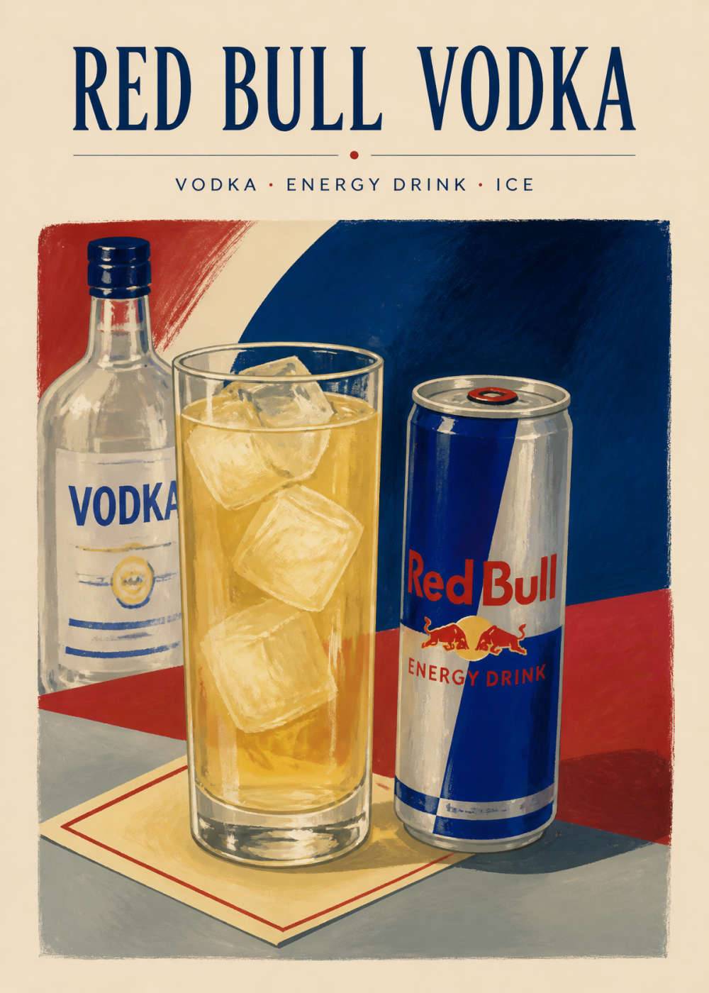 RED BULL VODKA Canvas - Canvas / 50x70 cm