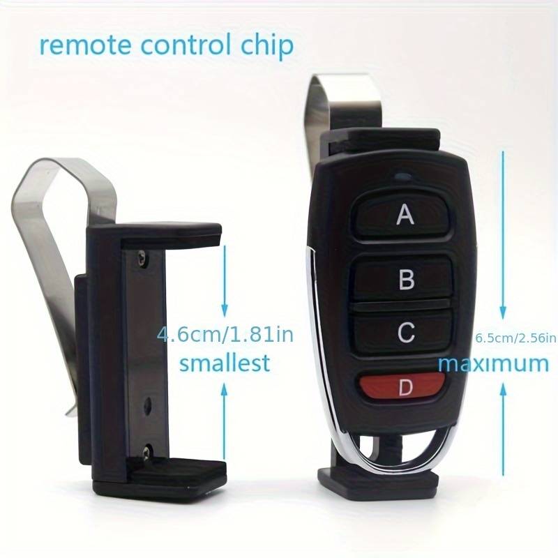 TEMU 2pcs Universal Garage Door Opener - Car Sun Visor Clip Holder For 47-68mm Gate Remote - Quick Installation Keychain
