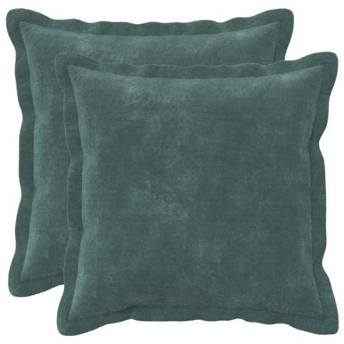 Kudde med kudde HOUTEN 2 st HavBlå Mikrofiber Fleece