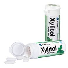 MIRADENT Xylitol Chewing Gum Spearmint - 30 St (30 g)