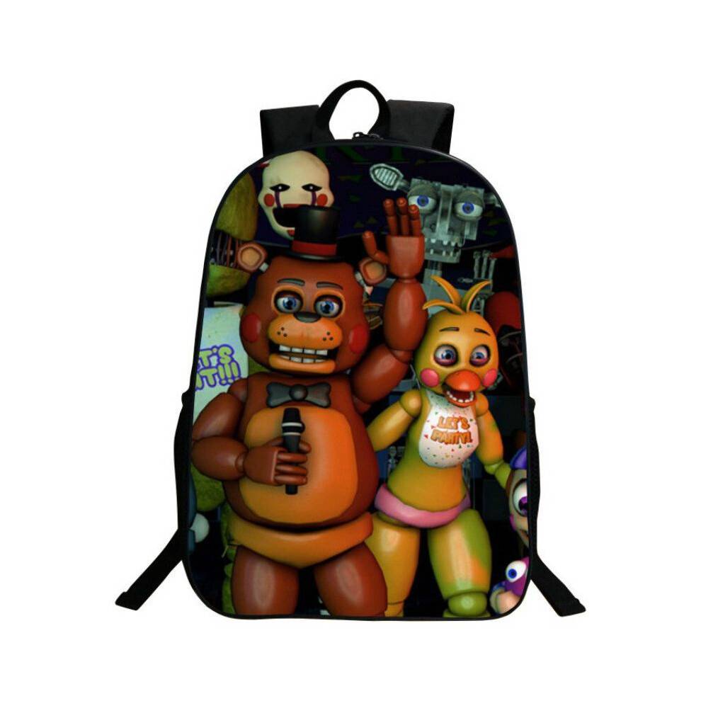 (#5)Five Nights At Freddys Backpack Freddy Chica Foxy Bonnie Fnaf Shoulder Bags