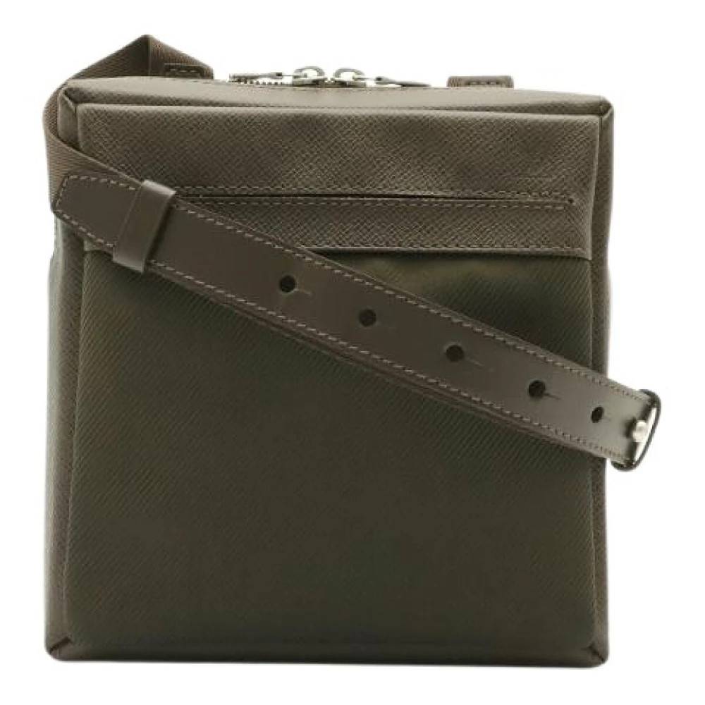 Louis Vuitton Vintage Pre-owned Taiga Sayan Skuldertaske - Vintage - Dame - Grøn - ONE SIZE - Uld