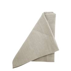 AU MAISON Napkin Linen Basic Washed (Set Of 4) |Grå |42X42 cm