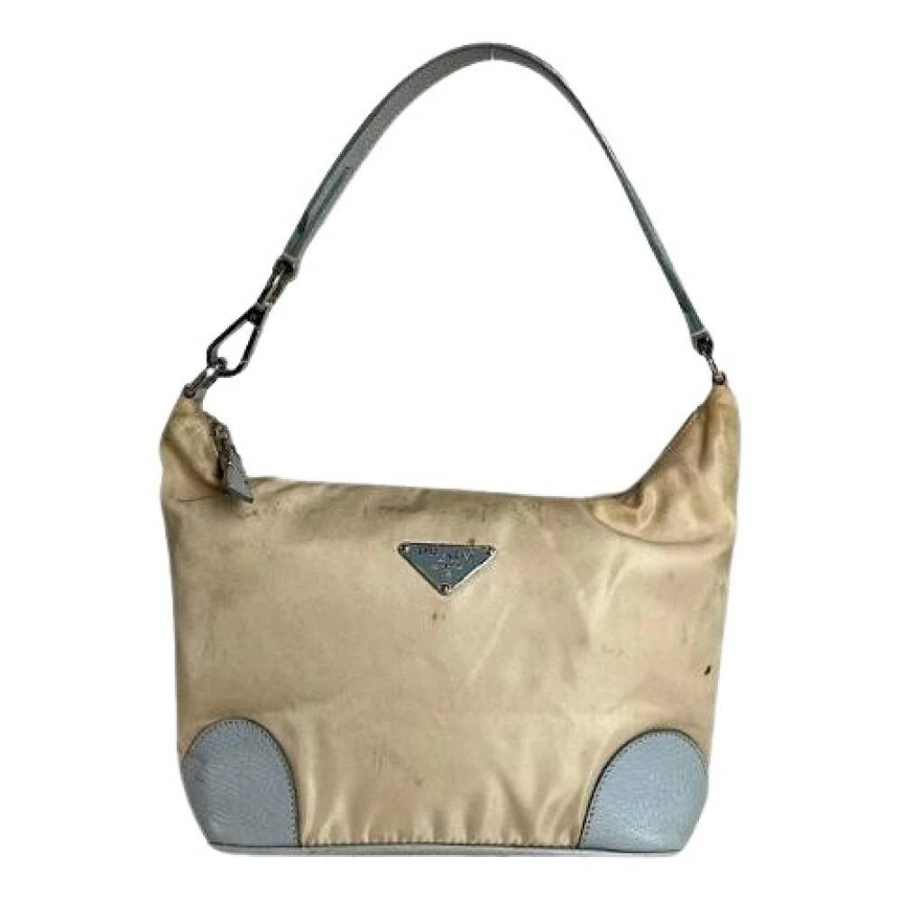 Prada Vintage Pre-owned Vintage Skuldertaske - Vintage - Dame - Blå - ONE SIZE - Uld