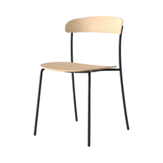 New Works - Missing Chair - Spisebordsstol - Sortlakeret asketræsfinér