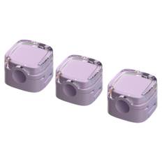 3pcs Magnetic Cable Management Clips Multi-Colored Data Cable Cord Organizer Desk & Wall Mounted Hooks For Phone Data & Charger violett
