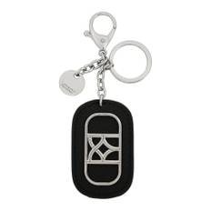Kazar, Accessoarer, Dam, ONE Size, Läder, Svart nyckelring med silver maskinvara