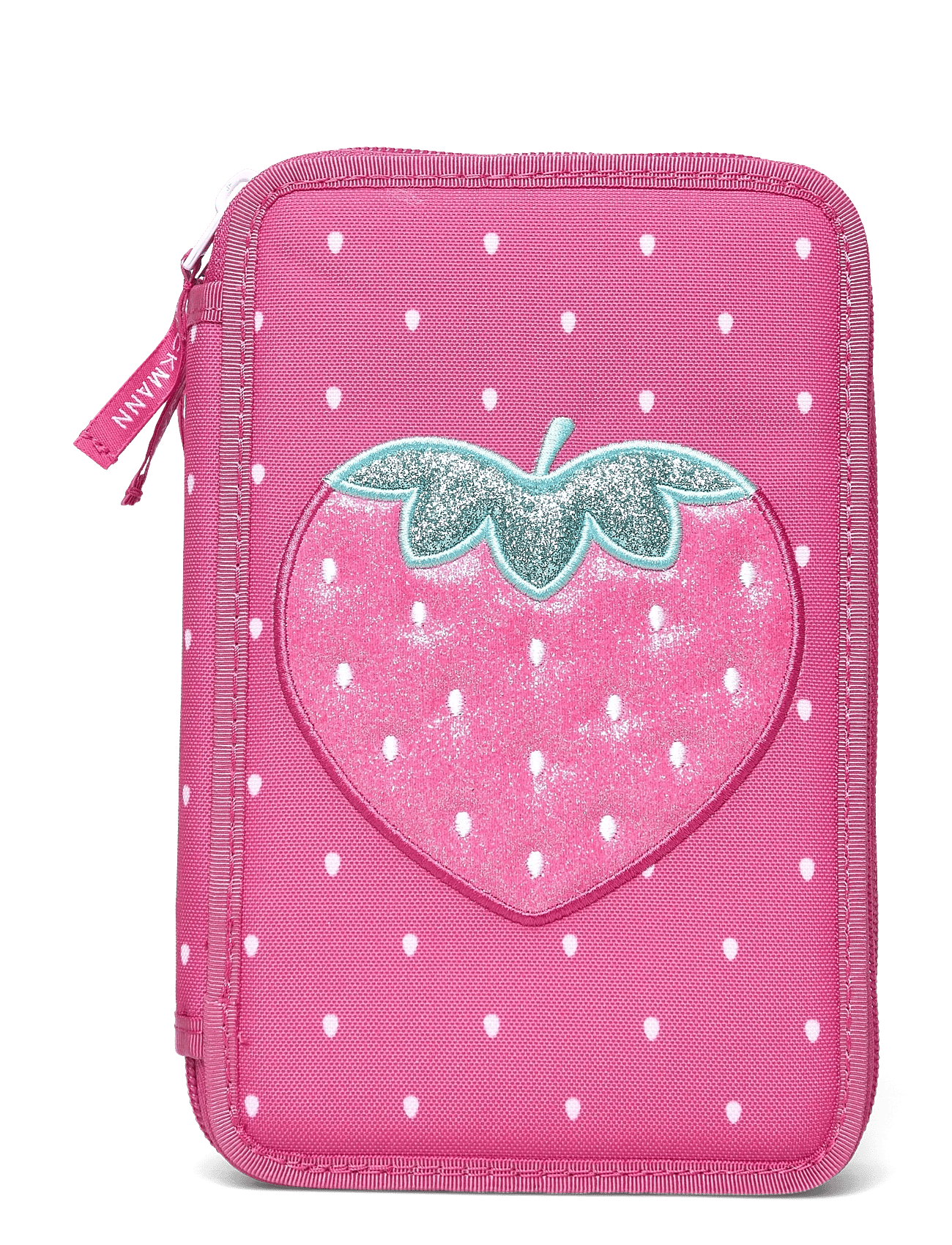 Beckmann Norway Three Section Pencil Case With Content, Strawberry - Pink - One Size