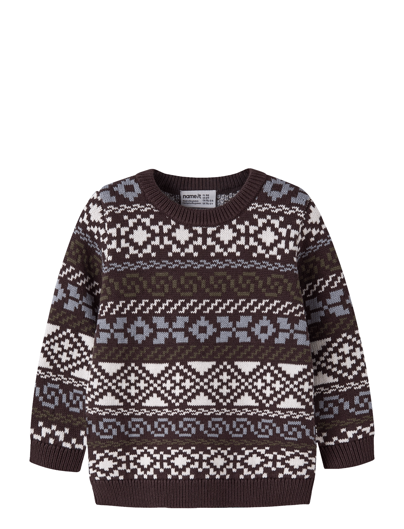 name it Nmmolle Ls Knit - Brown - 92