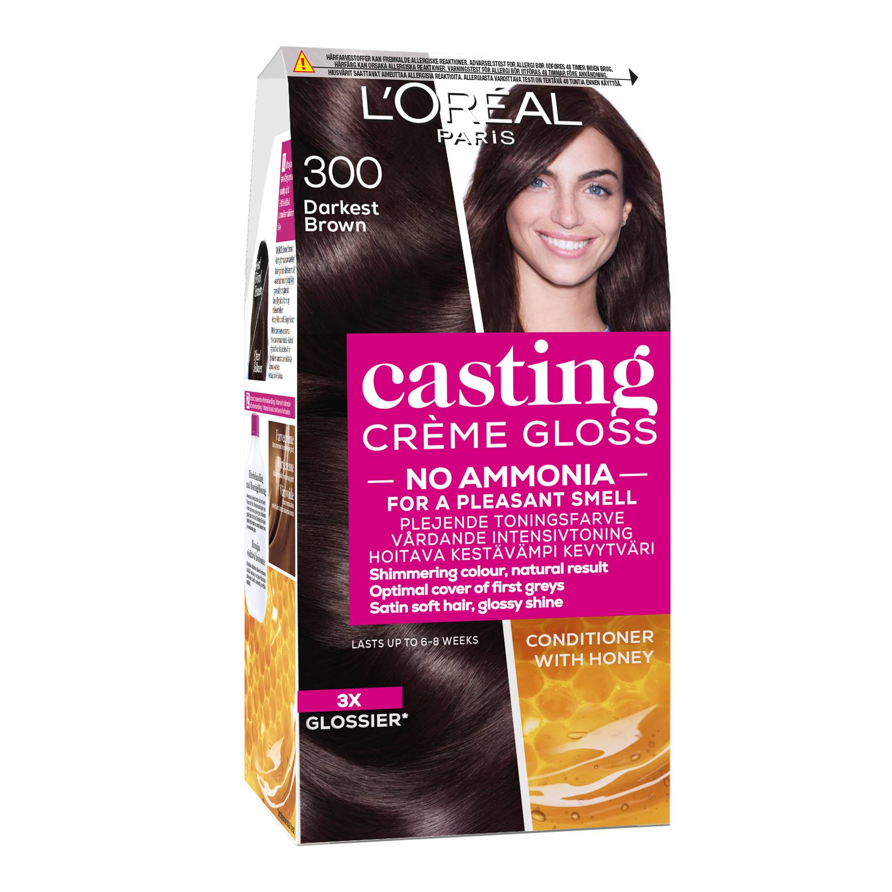 L'Oréal Paris Casting Crème Gloss Semi-Permanent Color 300 Chatain Foncé