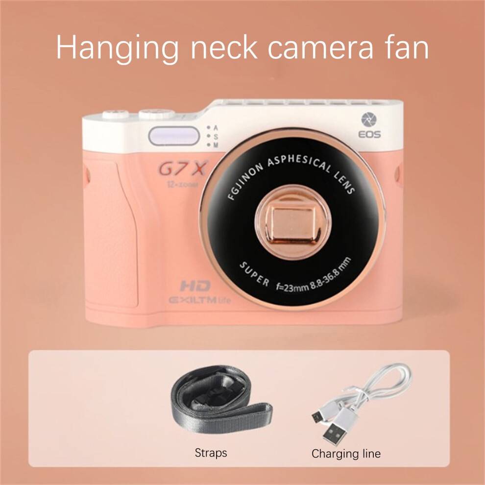 Halsvifter Håndfri Genopladelig Minimal Kamera Bladløs Halshængende Ventilator Bærbar Opladning USB Mini Strap Desktop Håndholdt Udendørs Lille