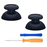 eXtremeRate Solid Svart Ersättning Thumbsticks för ps5 Controller, Custom Analog Stick Joystick Kompatibel med ps5, för ps4 All Model Controller - Controller Ingår INTE