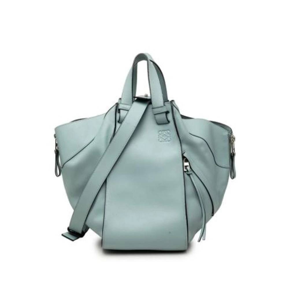 Loewe Pre-owned Pre-owned Håndtaske- Pung & Skuldertaske - Vintage - Dame - Blå - ONE SIZE - Uld