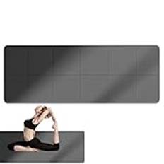 Vikbar yogamatta, vikbar fitnessmatta | bärbar gymnastikmatta | 180 x 60 x 0,1 tum, fungerar utmärkt på alla golv för stretching, cardio- eller träning