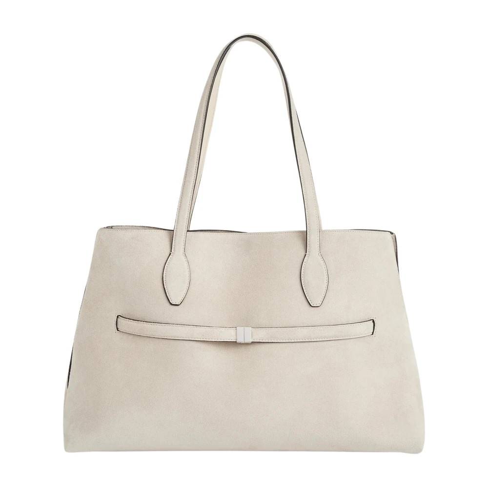 TotêMe Suede Lounge Tote - Tasker - Dame - Beige - ONE SIZE - Suede