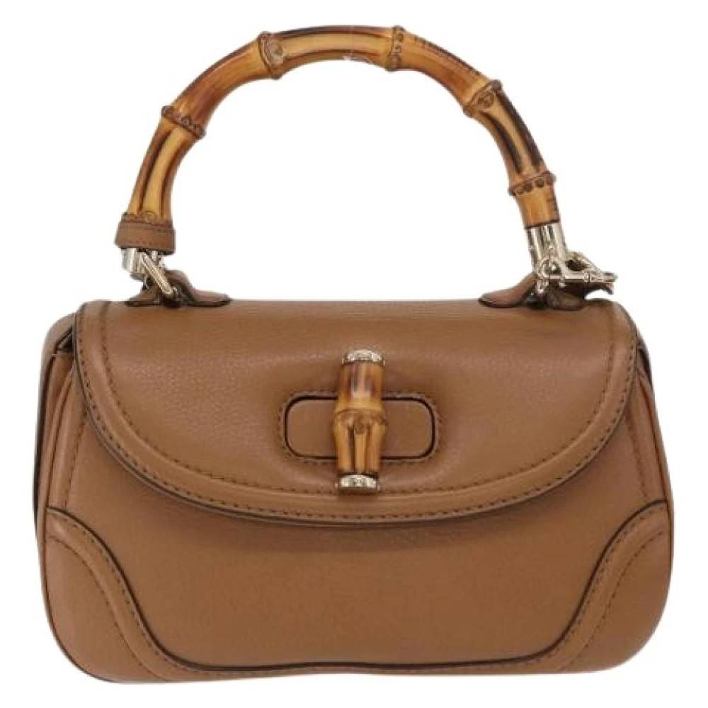 Gucci Vintage Pre-owned Vintage Håndtaske - Vintage - Dame - Brun - ONE SIZE - Læder