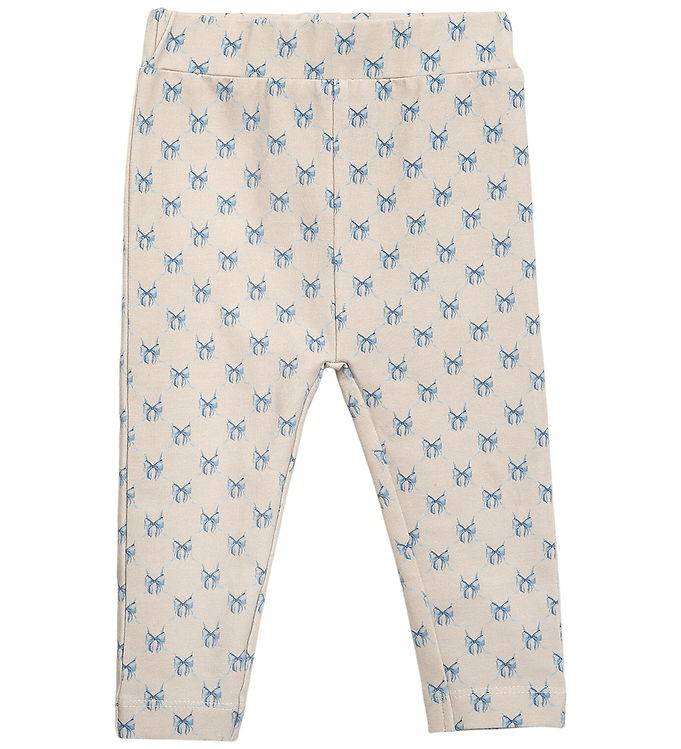 Hanevild Leggings - Bow - Summer Sand - Hanevild - 1 år (80) - Leggings