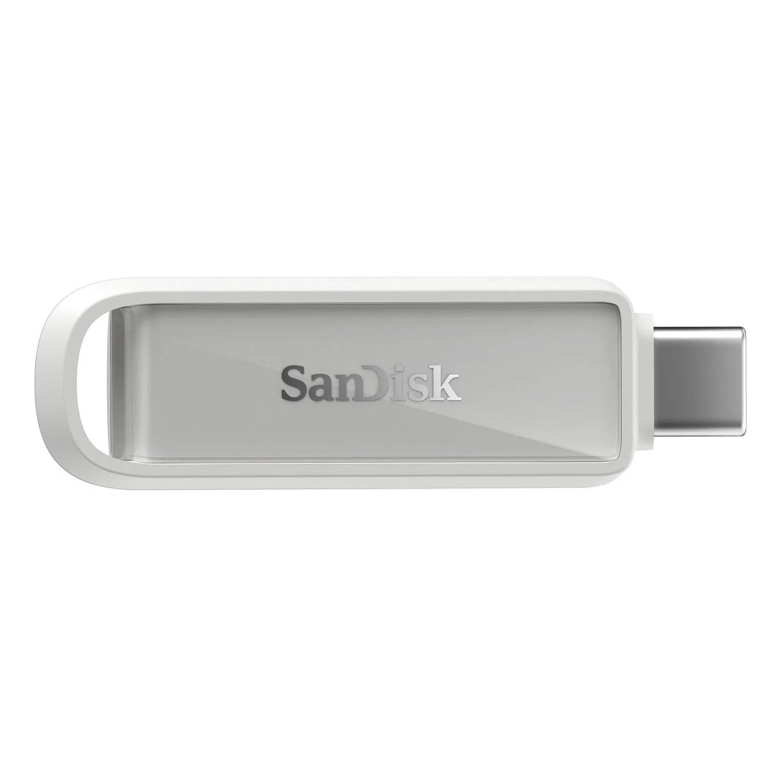 SanDisk Phone Drive USB‑C 1TB – USB3.2 Gen1 (op til 150MB/s), Arctic White