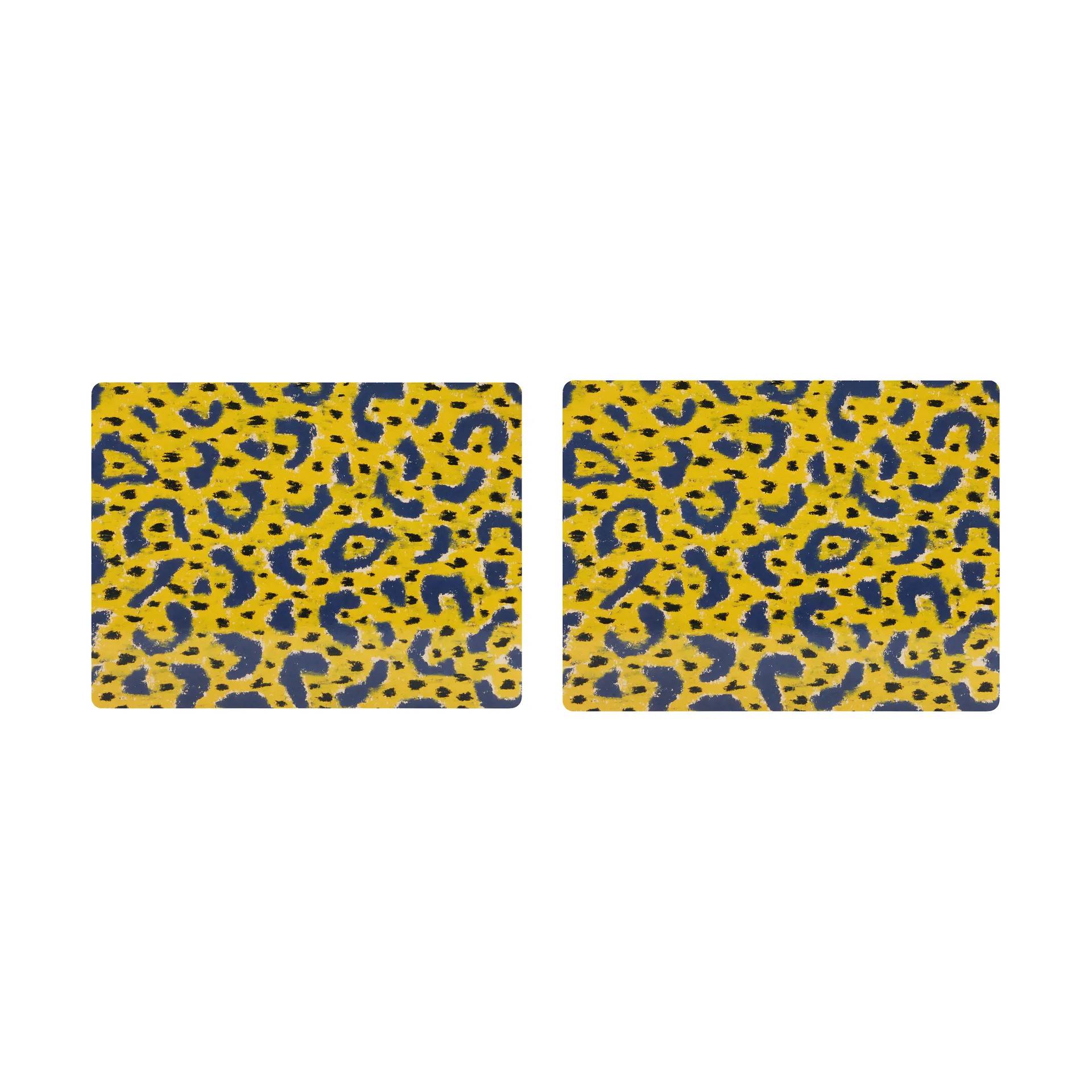 Hem Monster bordstablett 30x40 cm 2-pack Ochre yellow-grey-black
