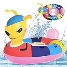 Mecctuck Badring för bebis, simring, uppblåsbar simring, simring för bebis, simhjälpleksak, flytande simring, strandleksak, simring för baby 6 månader – 3 år