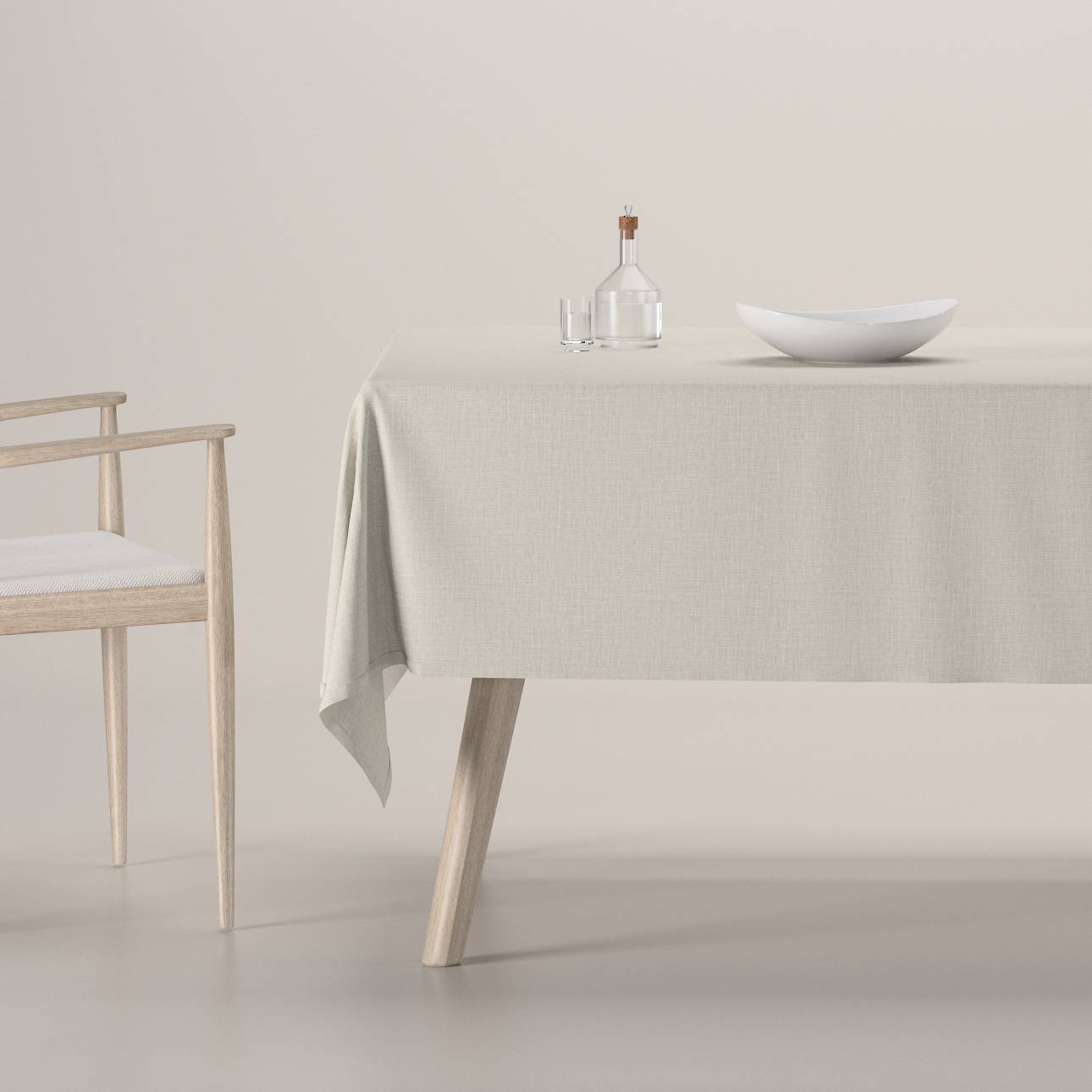 Rektangulære borddug, Grå, Lino Terra