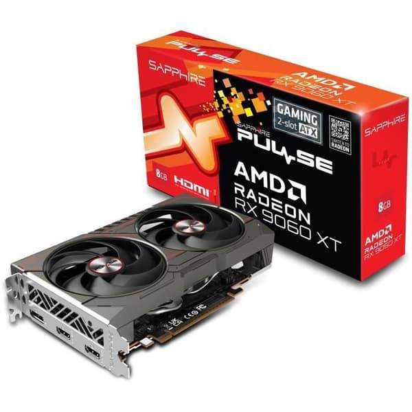 SAPPHIRE - Grafikkort - AMD RADEON™ RX 9060 XT - PULSE RX 9060 XT - 8Go