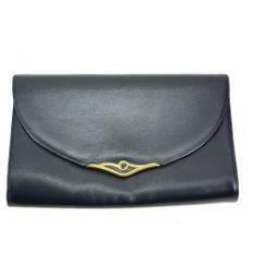 Cartier Vintage, Pre-owned, unisex, Blå, ONE SIZE, Tyl, Pre-owned Laeder clutches