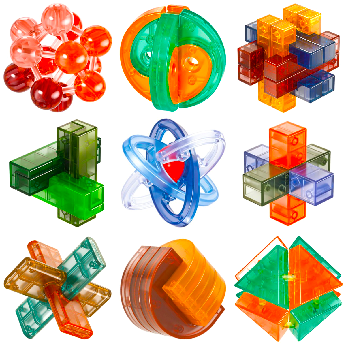 QiYi KML Puzzles 9 PCS Set 2 Gift Box - Difficulty Level 1-4