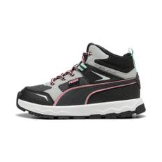 PUMA Evolve Trail Sneakers Kids, Shoes, Dusky Gray/Pinkscape/Black, 28