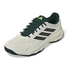 adidas herr Courtjam Control 3 Clay tennisskor, vit/core Black/Aurora Ivy, 6 UK, Off White Core Black Aurora Ivy, 6 UK