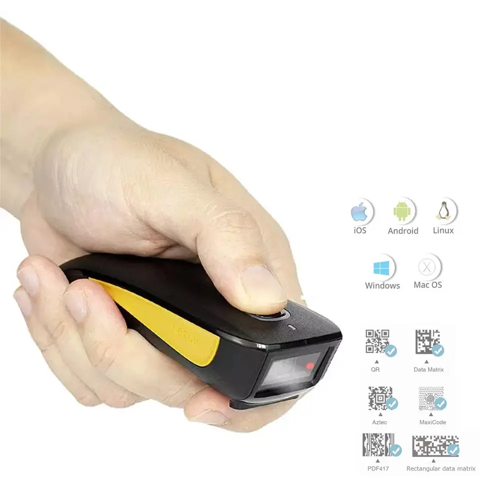 NETUM mini portable qr code scanner barcode reader escaner de codigo de barras C750