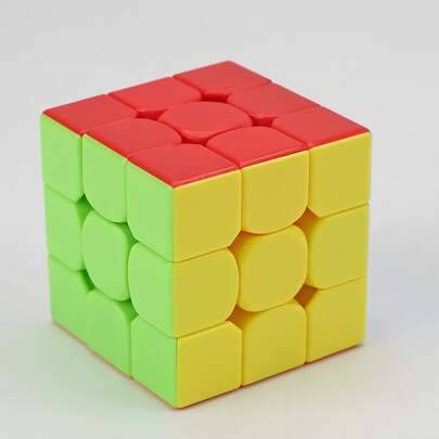 1 st. 3x3 magisk kub, pedagogisk leksak för barn, instegsnivå för tävling, nybörjare, barn och studenter - Multifärgad (Rubiks kub)