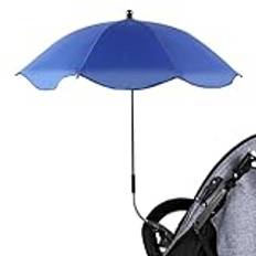 Parasoll barnvagn | barnvagnsparaply med paraply | justerbart UV-skydd | barnvagnsparaply med klämma – barnvagnsparaply för vagn, strandkorg