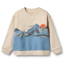WHEAT Kid's L/S Steff Print Sweatere Børn størrelse 116 farve beige