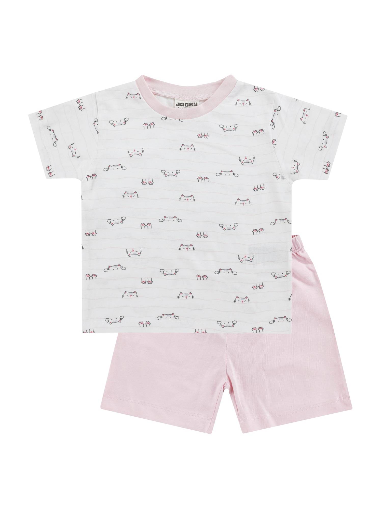 JACKY Pyjamas rosé / svart / off-white