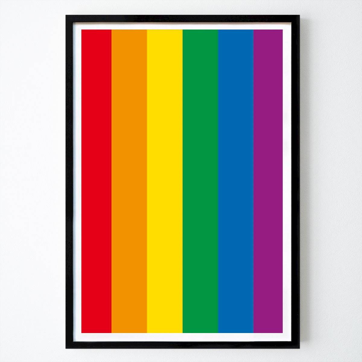 Abstrakt Poster: Pride Rainbow Flag II av Tintin Timén