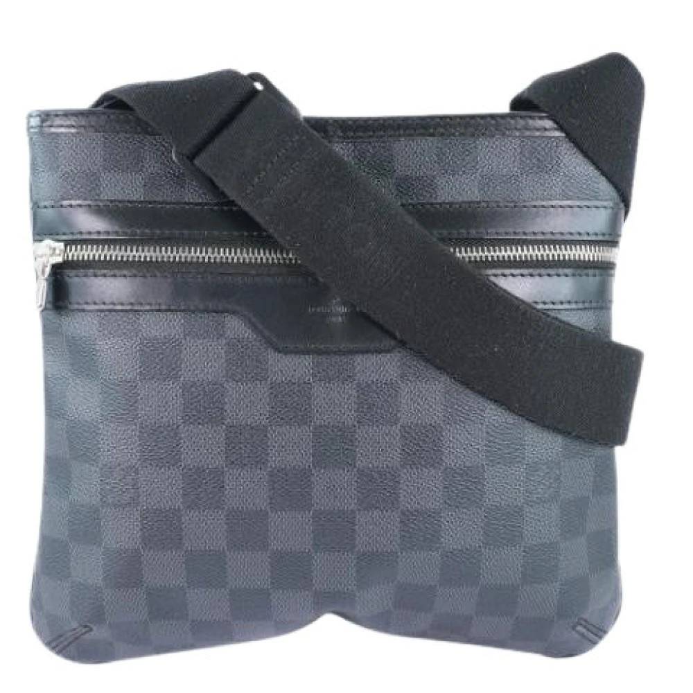 Louis Vuitton Vintage Pre-owned Thomas Håndtaske - Vintage - Herre - Sort - ONE SIZE - Uld