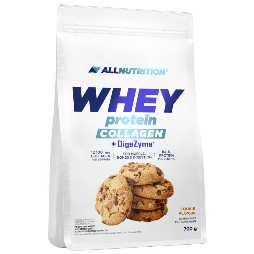 Whey Protein Collagen + DigeZyme, Cookie - 700g - Cookie - 700g