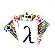 Grekiska alfabetet lambda svart silhuett poker spelar magiskt kort roligt brädspel