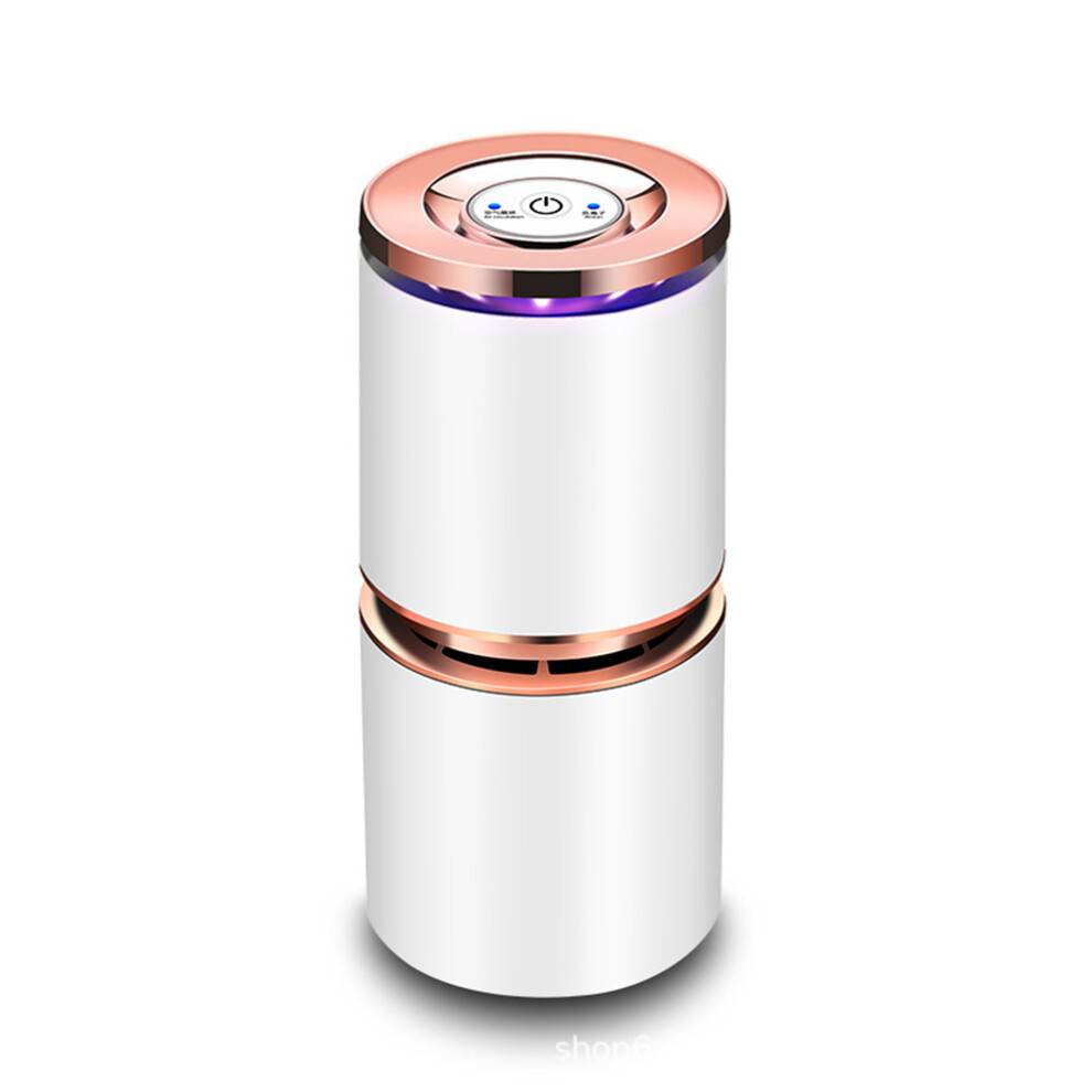 Rejsevenlig mini-luftrenser, USB-luftrensere til biler, rygsække og skriveborde, ægte HEPA-filter og aromaterapidiffusere, bærbar størrelse, uden