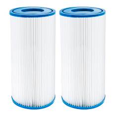 WuYan Filter 2 stycken för Best-Way 58012 filterpatron för daglig pool skötsel lätt att byta ut typ A/C patron ersättning poolfilter typ